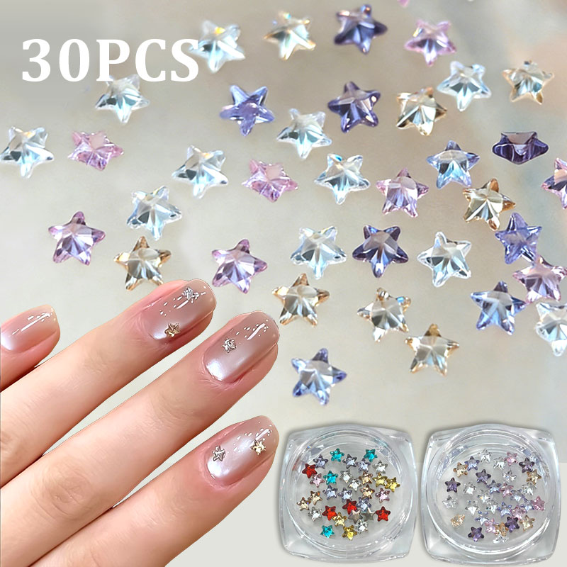 30pcs Mini Five Pointed Star Z - Nail Art Valentines Day review and price