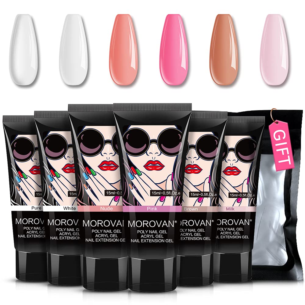 Poly Nail Gel Kit -6 Colors 0. - Nail Art Ombre review and price