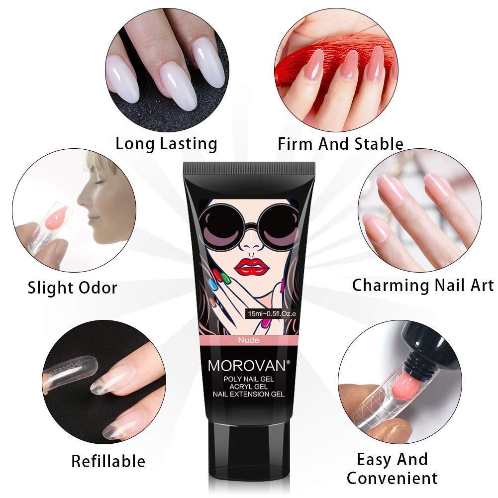 Poly Nail Gel Kit -6 Colors 0. - Nail Art Ombre review and price