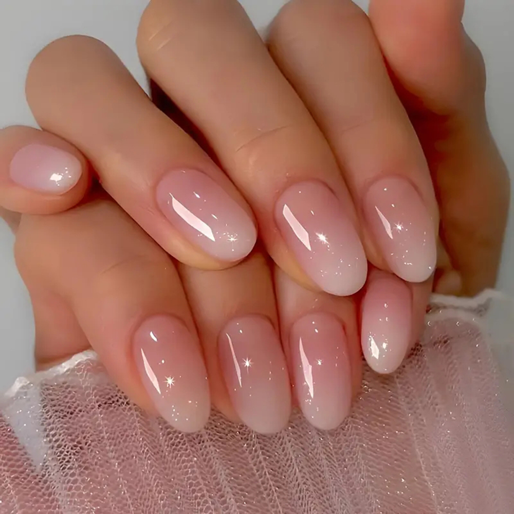 ARTAUG 24PCS Medium Almond Fle - Nail Art Pink review and price