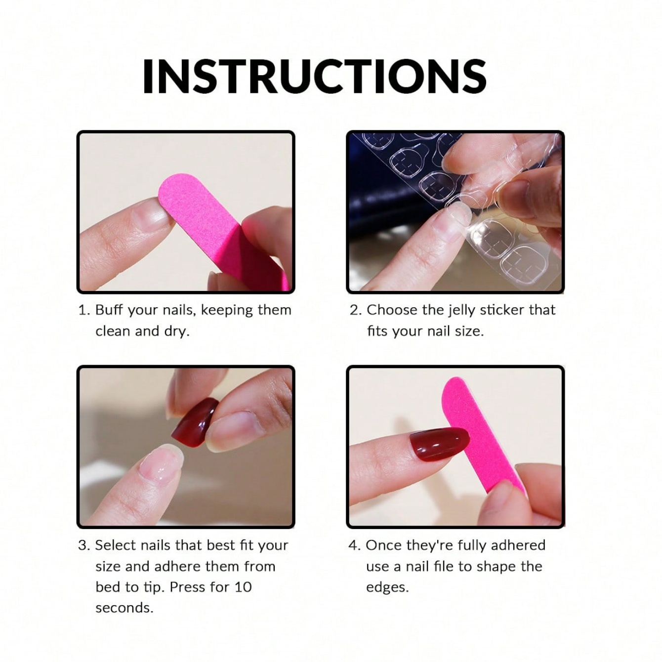 10pcs Medium Almond Nude Pink  - Nail Art Pink review and price