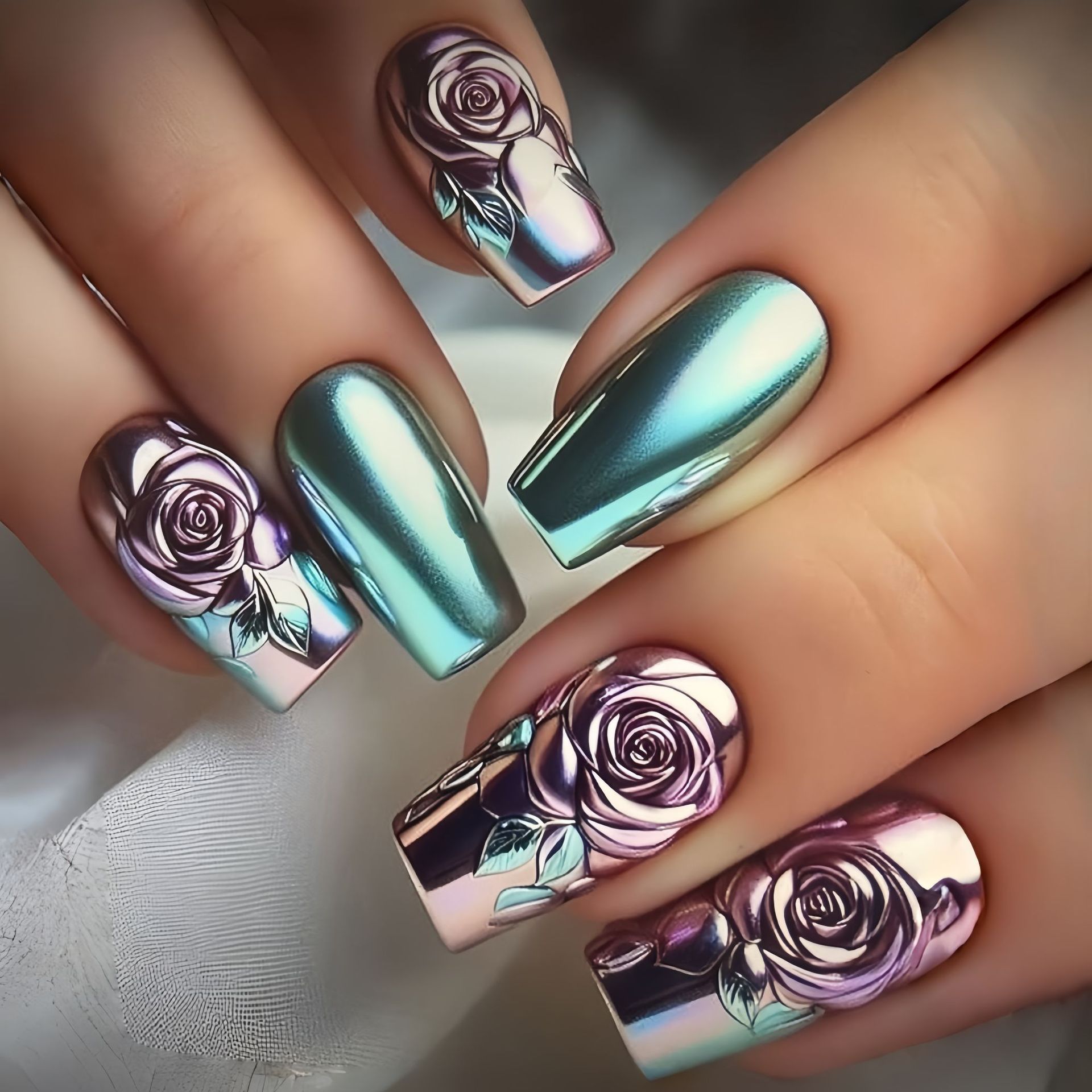 Medium Square Almond Shaped We - Nail Art Press On review and price