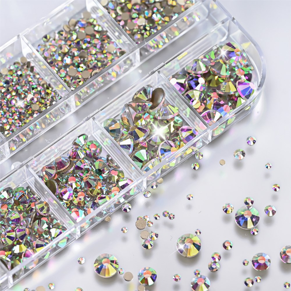 12grids 3D Flashy AB Round Cry - Nail Art Valentines Day review and price