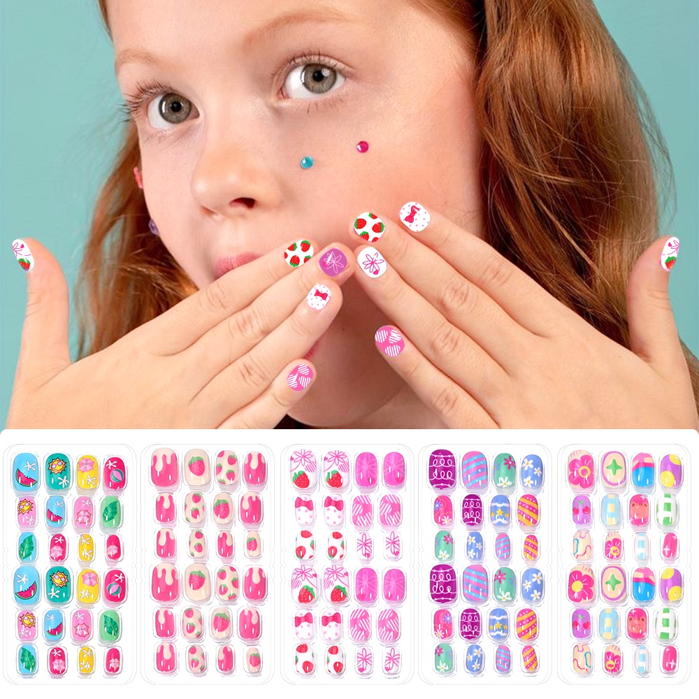 120-Piece 5-Set Candy Kids Pre - Nail Art Pink review and price