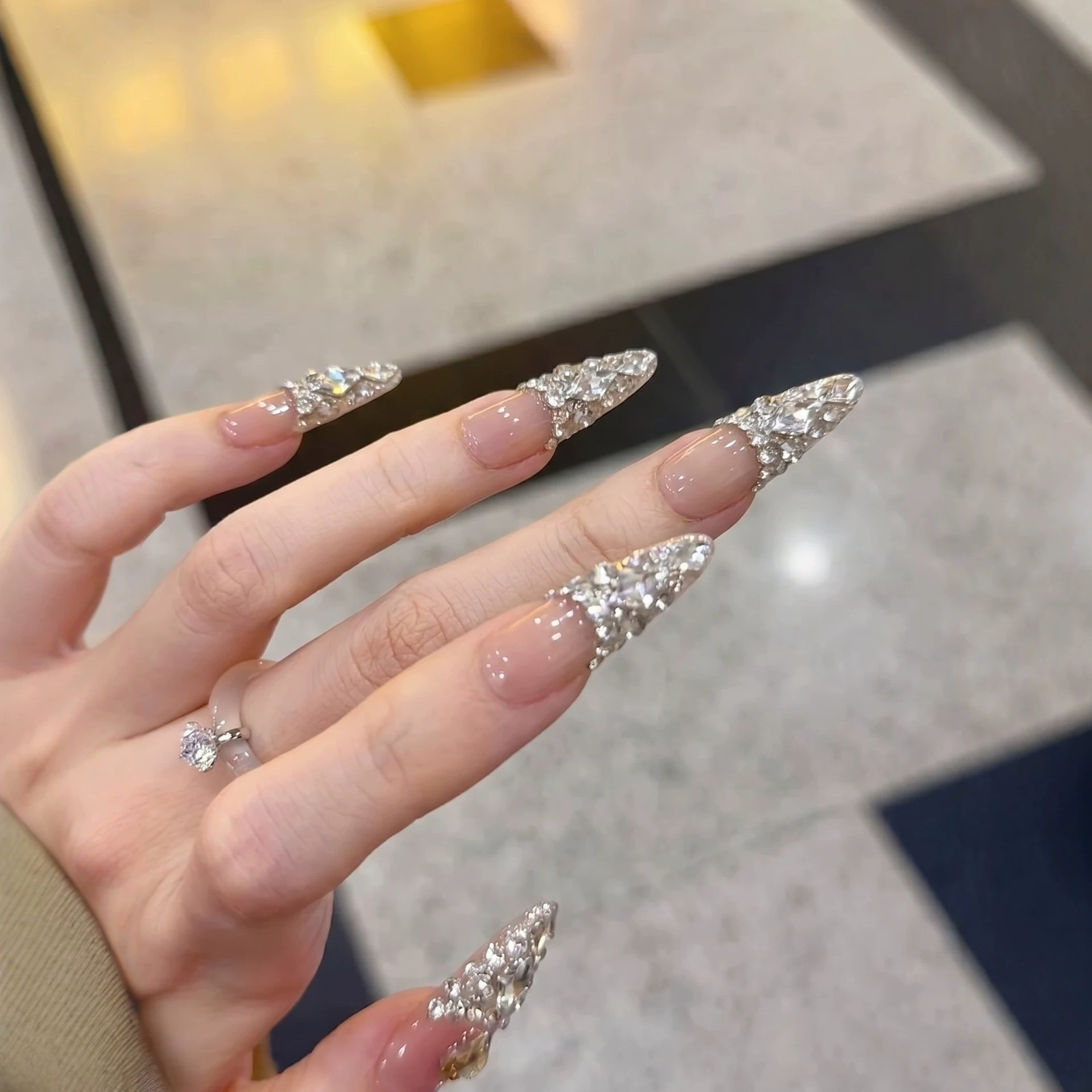 10pcs Press on Nails Sparkling - Nail Art Press On review and price