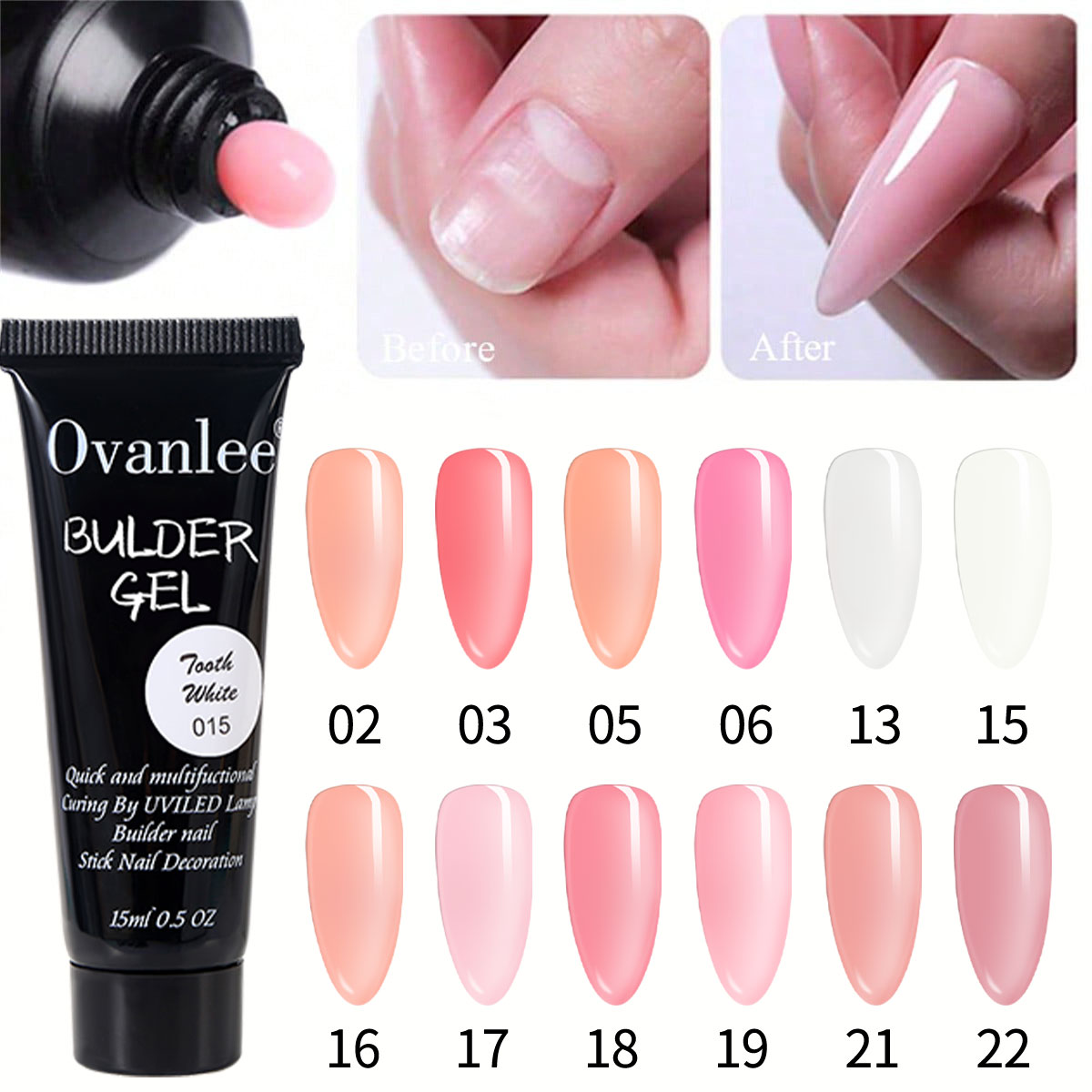 Ovanlee 18-In-1 Form-Free Poly - Nail Art Ombre review and price