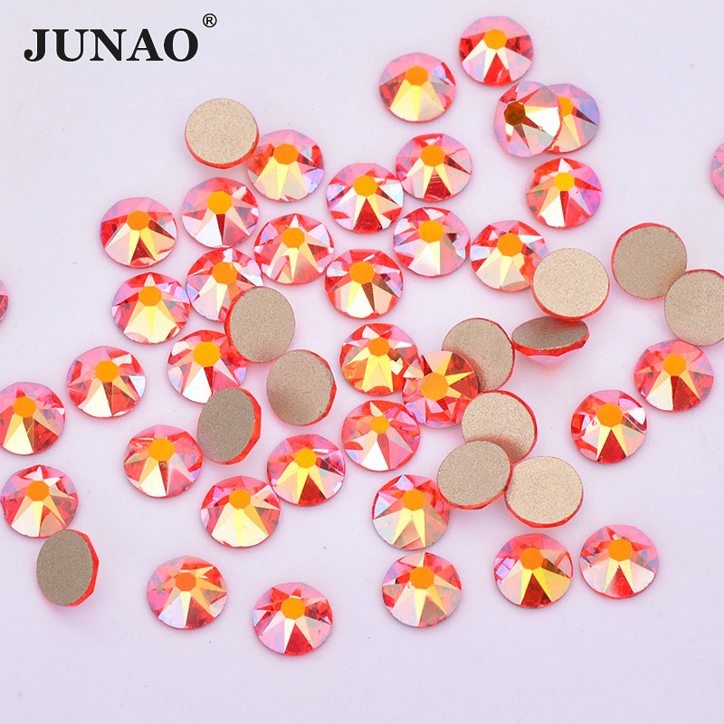 JUNAO SS20 Orange Red AB Facet - Nail Art Orange review and price